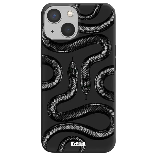 Black Snake Apple iPhone 13 Silicone black Case