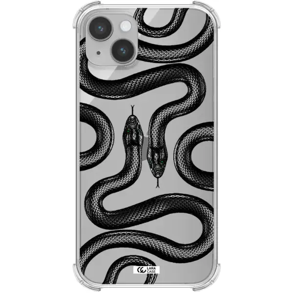 Black Snake Apple iPhone 14 plus Clear PC Case