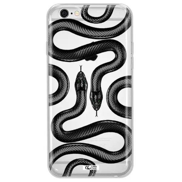 Black Snake Apple iPhone 6 Clear TPU Case