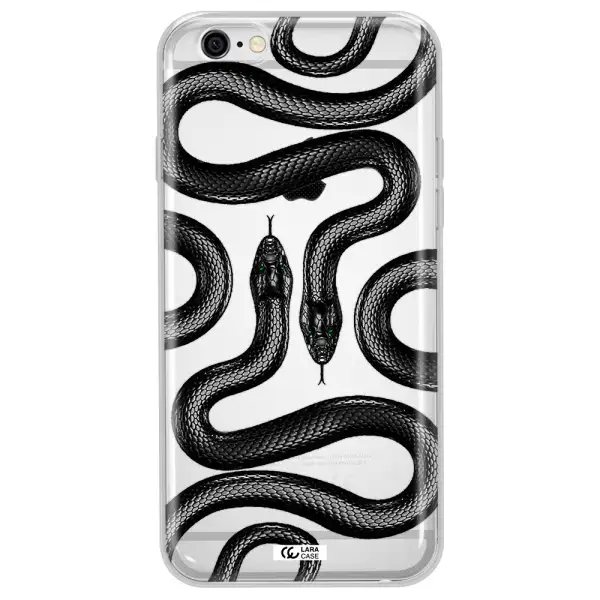 Black Snake Apple iPhone 6 plus Clear TPU Case