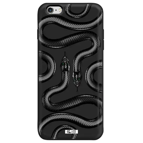 Black Snake Apple iPhone 6 s plus Silicone black Case