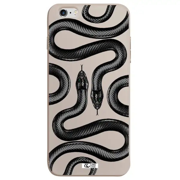 Black Snake Apple iPhone 6 s plus Silicone Stone Case