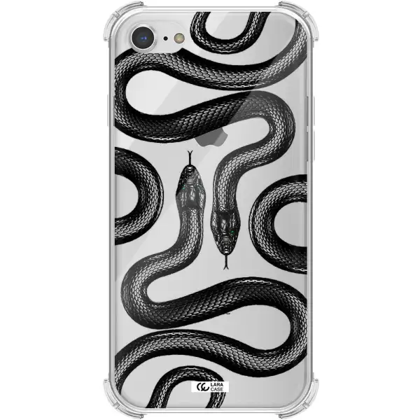 Black Snake Apple iPhone 7 Clear PC Case