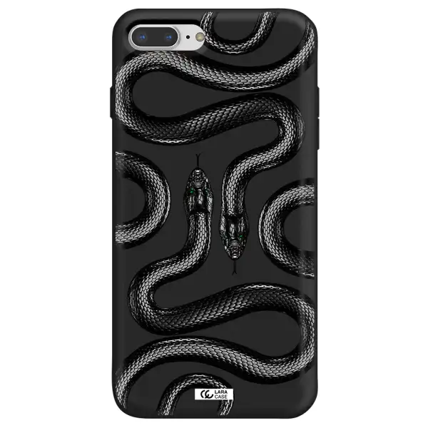 Black Snake Apple iPhone 7 plus Silicone black Case