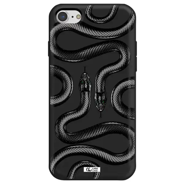 Black Snake Apple iPhone 7 Silicone black Case