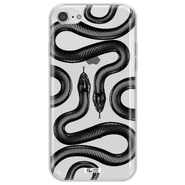 Black Snake Apple iPhone 8 Clear TPU Case