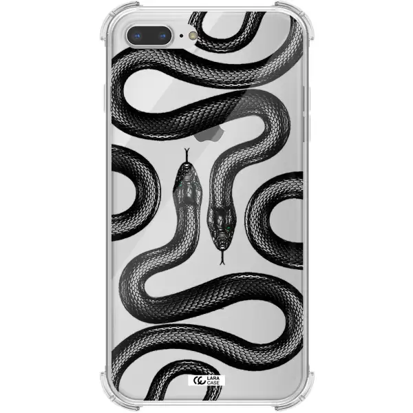 Black Snake Apple iPhone 8 plus Clear PC Case