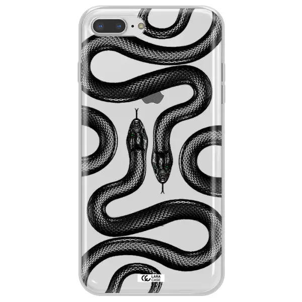 Black Snake Apple iPhone 8 plus Clear TPU Case