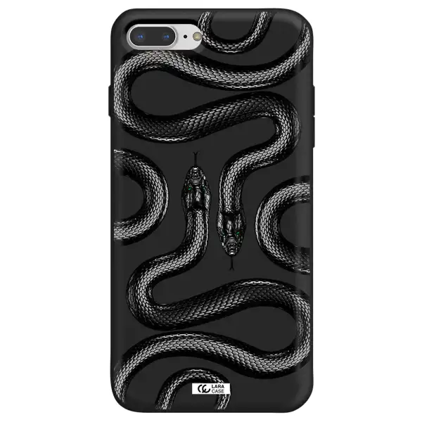 Black Snake Apple iPhone 8 plus Silicone black Case