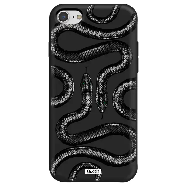 Black Snake Apple iPhone 8 Silicone black Case