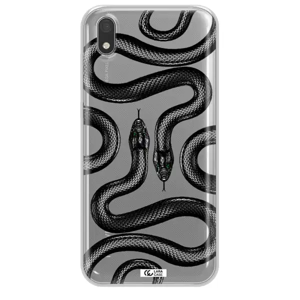 Black Snake Huawei Honor 8S Clear TPU Case