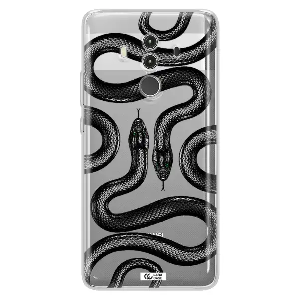 Black Snake Huawei Mate 10 Clear TPU Case