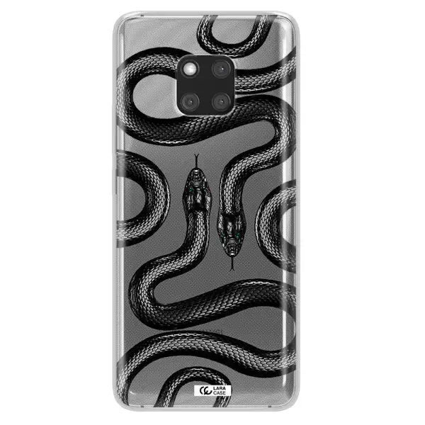Black Snake Huawei Mate 20 Pro Clear TPU Case