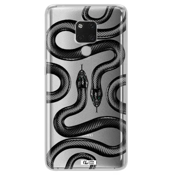Black Snake Huawei Mate 20X Clear TPU Case