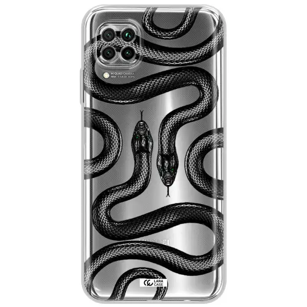 Black Snake Huawei Nova 7I Clear Tpu Case