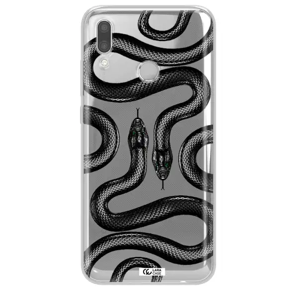 Black Snake Huawei P Smart 2019 Clear TPU Case