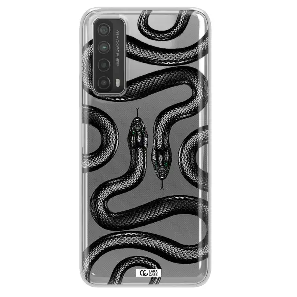 Black Snake Huawei P Smart 2021 Clear TPU Case