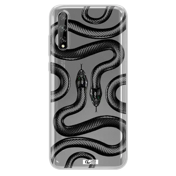 Black Snake Huawei P Smart S Clear TPU Case