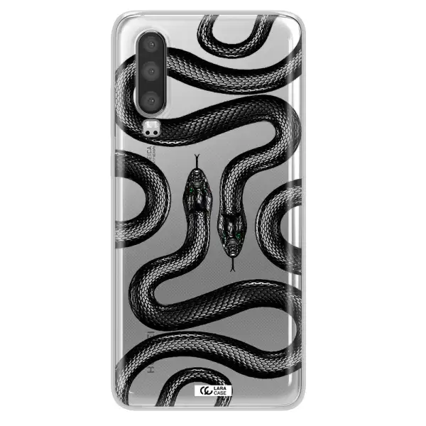 Black Snake Huawei P30 Clear TPU Case