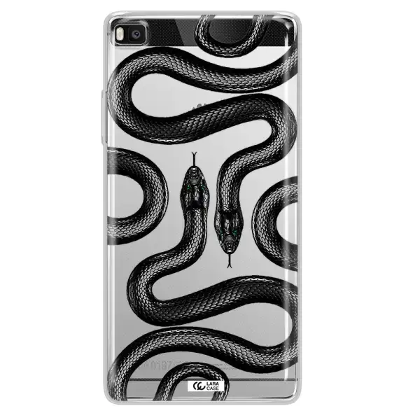 Black Snake Huawei P8 Clear TPU Case