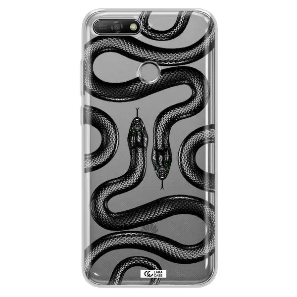 Black Snake Huawei Y6 Prime 2018 Clear TPU Case
