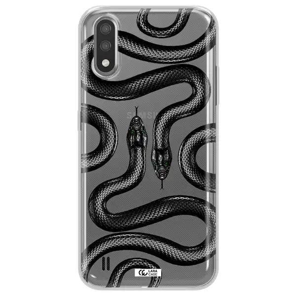 Black Snake Samsung A01 Clear TPU Case