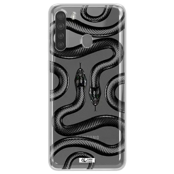 Black Snake Samsung A21 Clear TPU Case