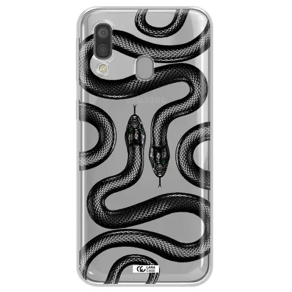 Black Snake Samsung A40 Clear TPU Case