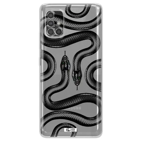 Black Snake Samsung A40S Clear Tpu Case