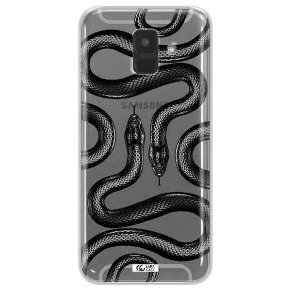 Black Snake Samsung A6 Clear TPU Case