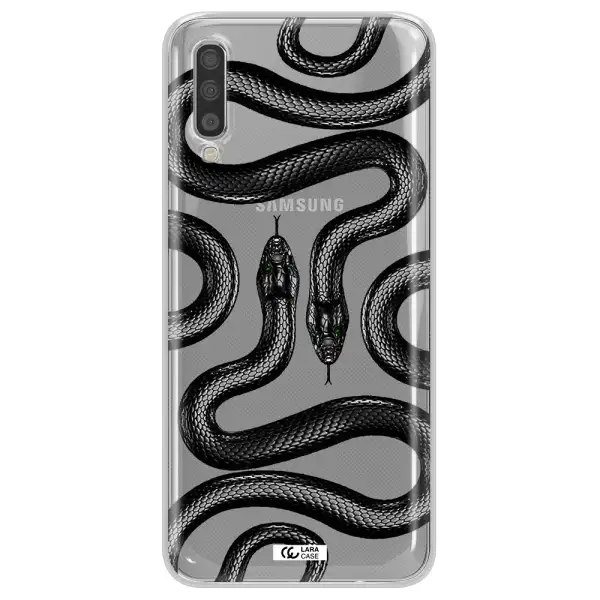 Black Snake Samsung A70 Clear TPU Case