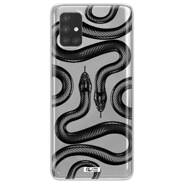 Black Snake Samsung A71 Clear TPU Case
