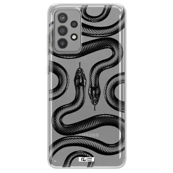 Black Snake Samsung A72 Clear TPU Case