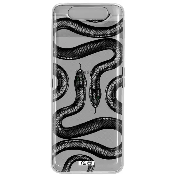 Black Snake Samsung A80 Clear TPU Case