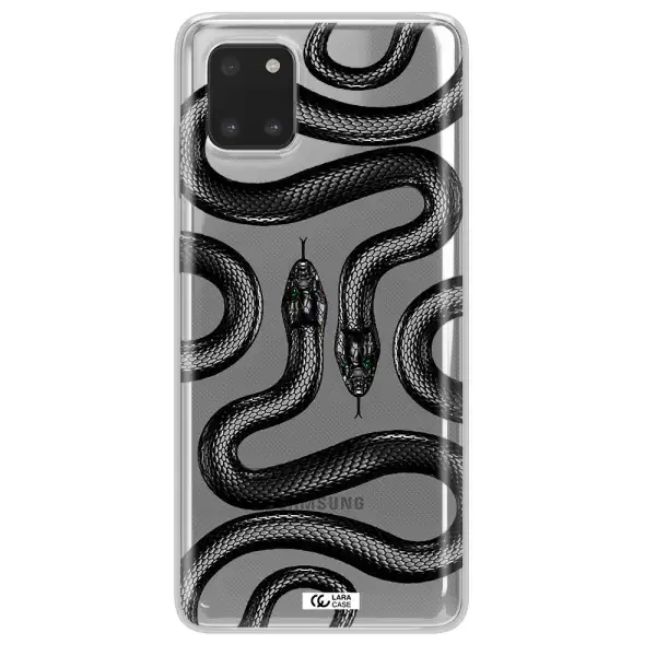Black Snake Samsung A81 Clear TPU Case