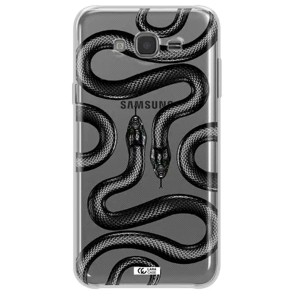 Black Snake Samsung J7 Clear TPU Case