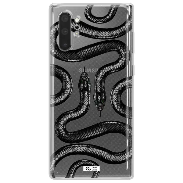 Black Snake Samsung Note 10 Plus Clear TPU Case