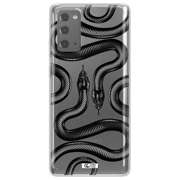Black Snake Samsung Note 20 Clear TPU Case