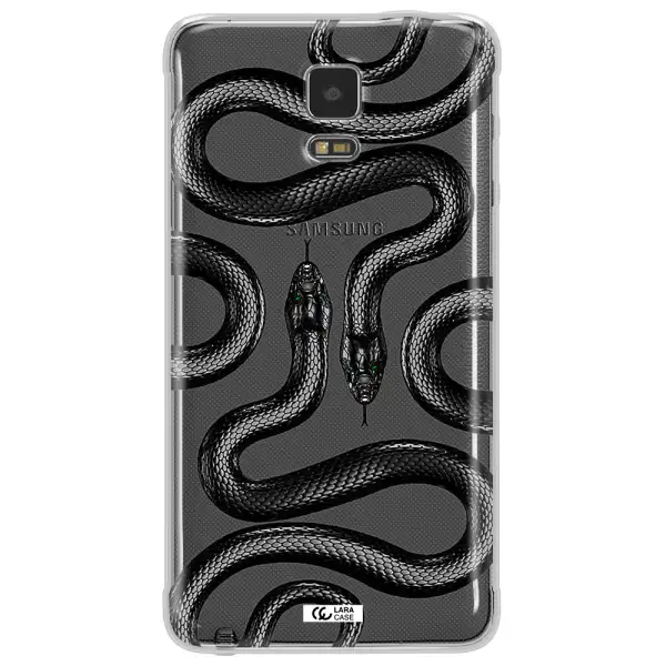 Black Snake Samsung Note 4 Clear TPU Case