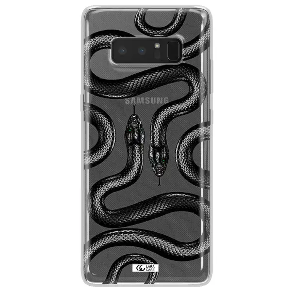Black Snake Samsung Note 8 Clear TPU Case