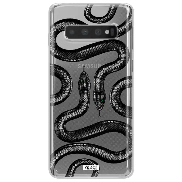 Black Snake Samsung S10 Plus Clear TPU Case