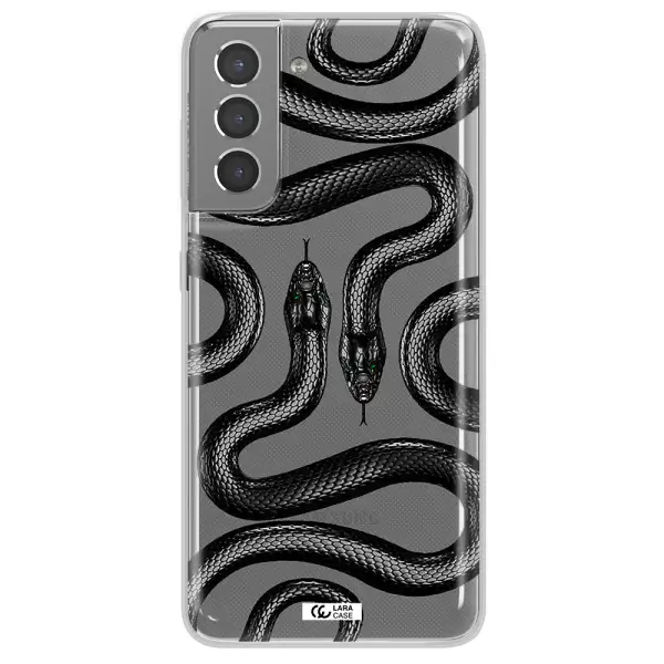 Black Snake Samsung S21 Clear TPU Case