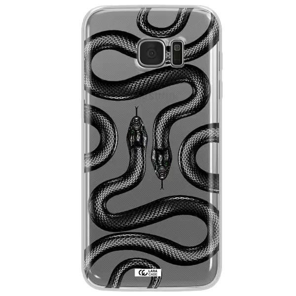 Black Snake Samsung S7 Edge Clear TPU Case