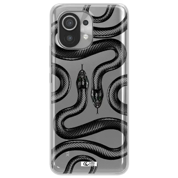 Black Snake Xiaomi Mi 11 Clear TPU Case