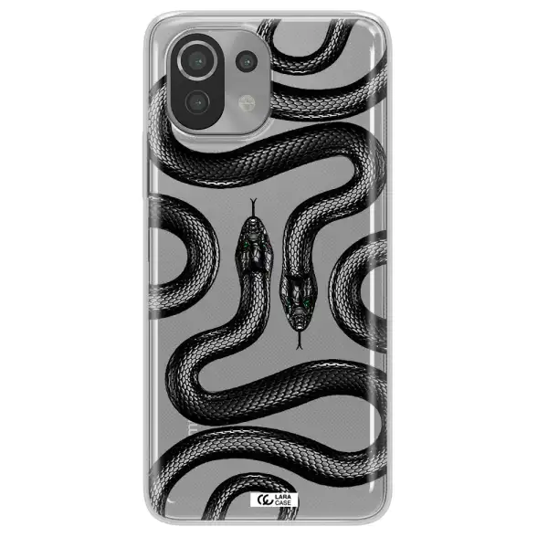 Black Snake Xiaomi Mi 11 Lite Clear TPU Case