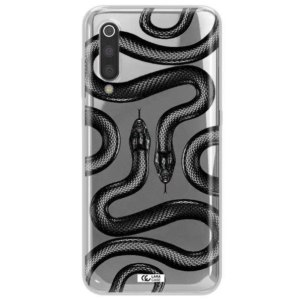 Black Snake Xiaomi Mi 9 Clear TPU Case