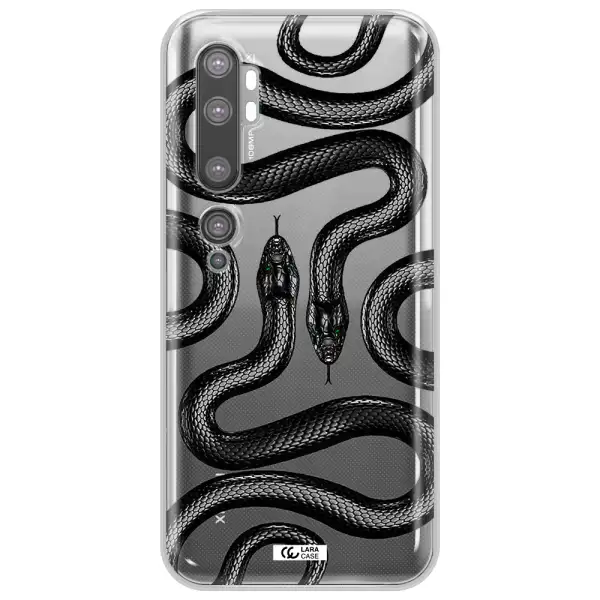 Black Snake Xiaomi Mi Note 10 Clear TPU Case