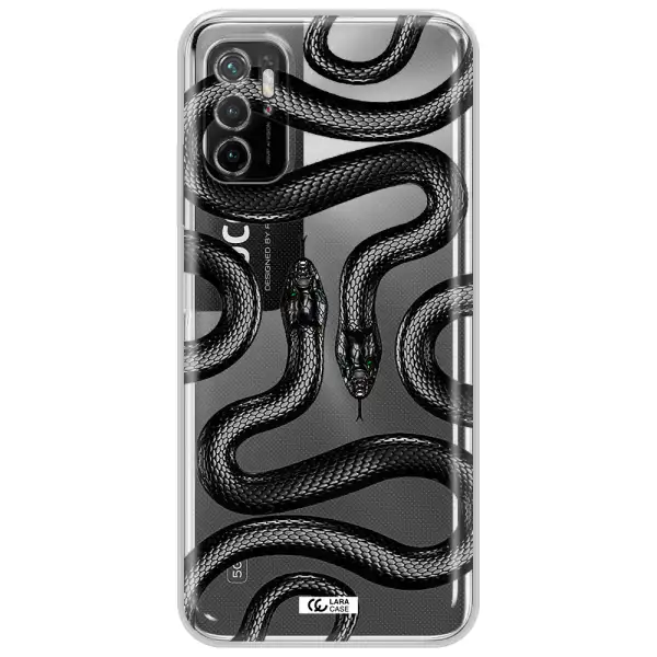 Black Snake Xiaomi Poco M4 Pro 5G Clear Tpu Case