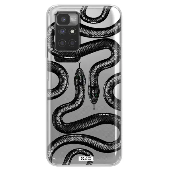 Black Snake Xiaomi Redmi 10 Clear TPU Case