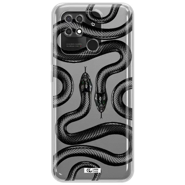 Black Snake Xiaomi Redmi 10C Clear TPU Case